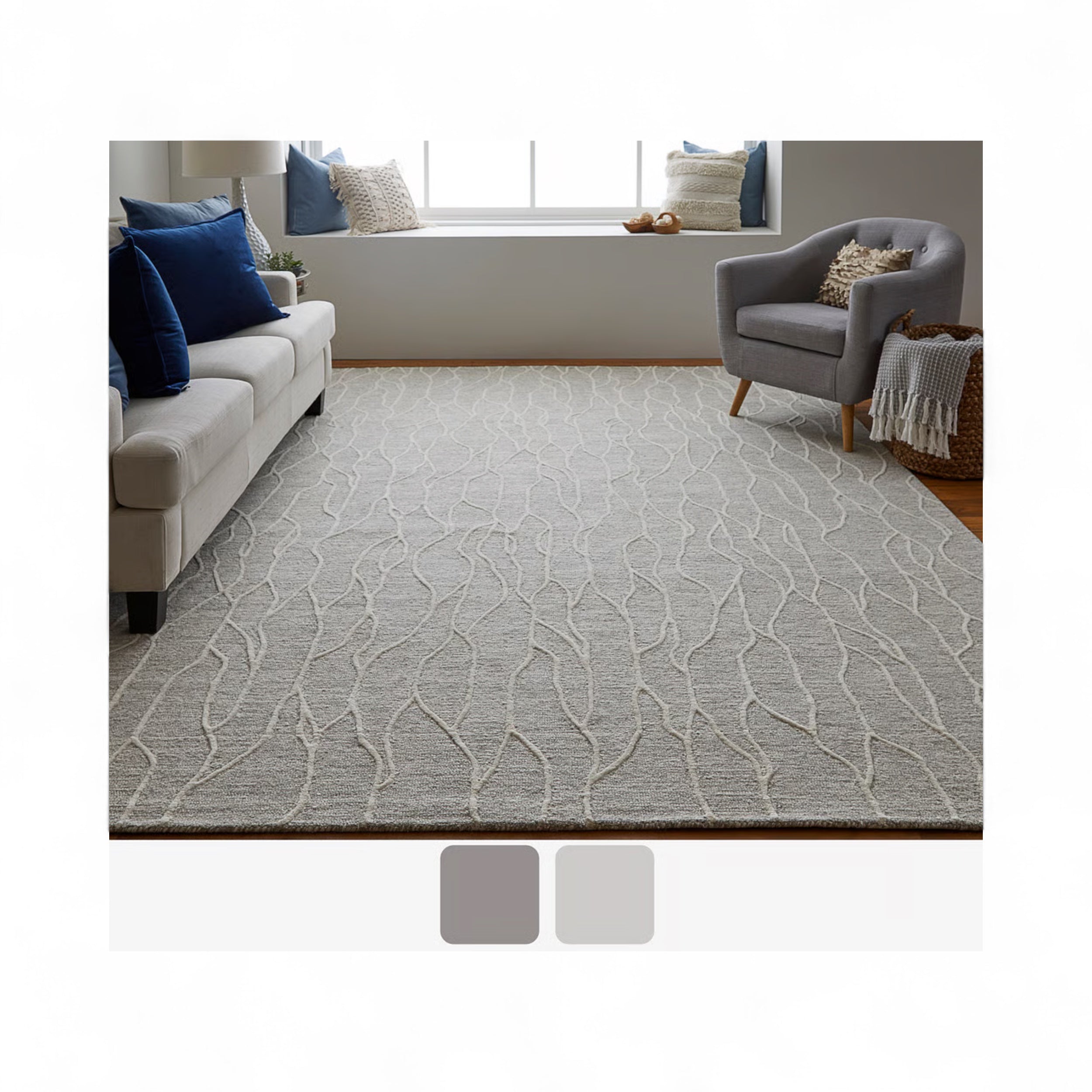 ENZO8734F IVORY/ GRAY (DISPONIBLE EN 2 TAMAÑOS)