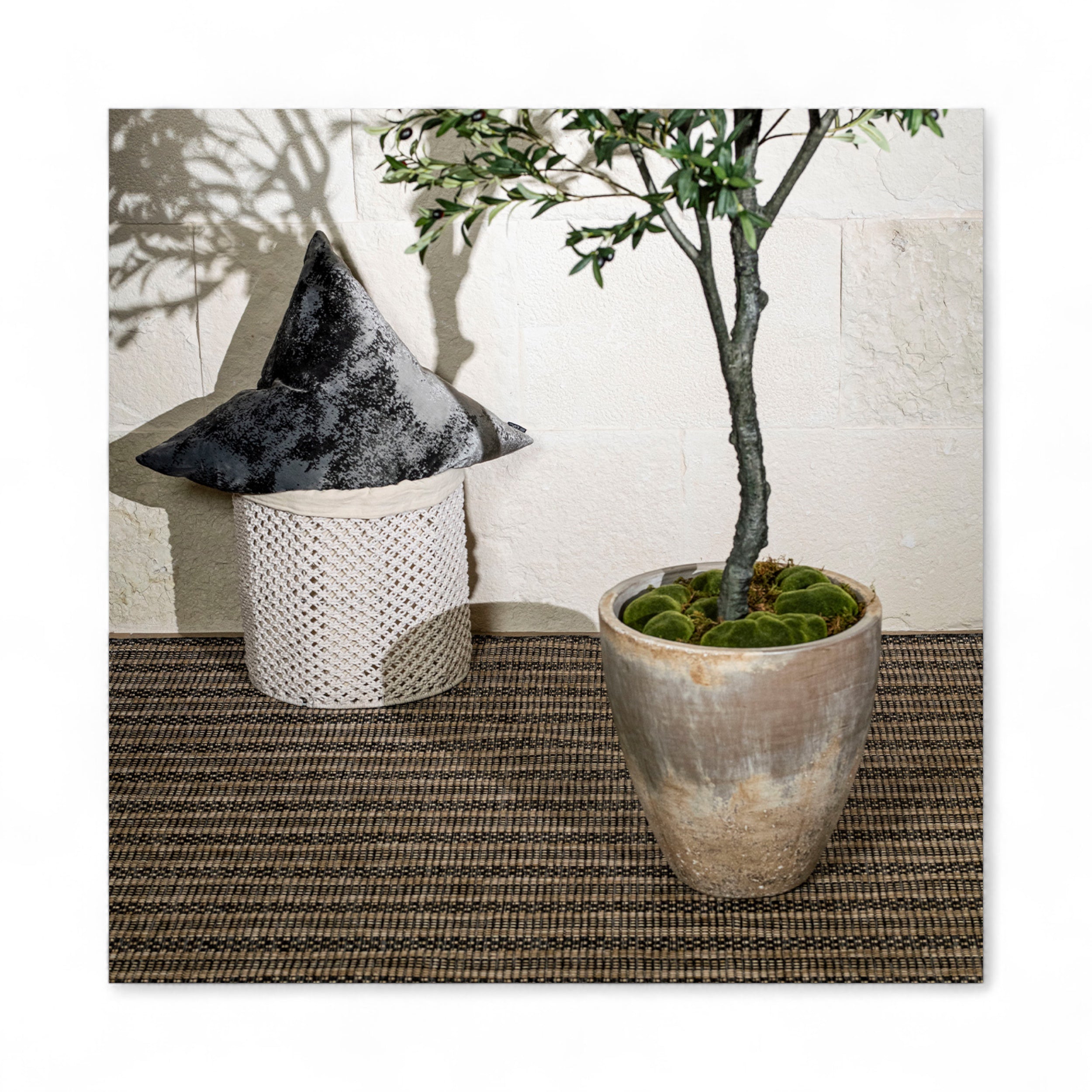 OLBIA CHARCOAL-BEIGE (DISPONIBLE EN 2 TAMAÑOS)