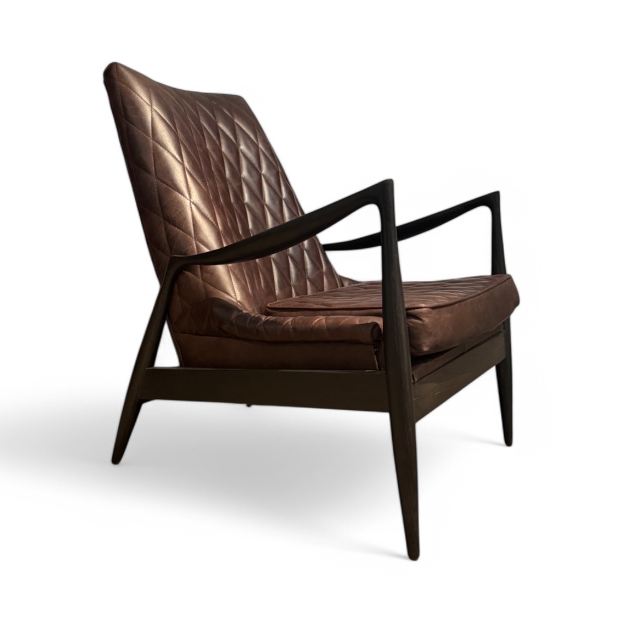 SILLON OACASIONAL NORDICO ROMBO PIEL