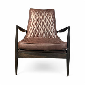 SILLON OACASIONAL NORDICO ROMBO PIEL