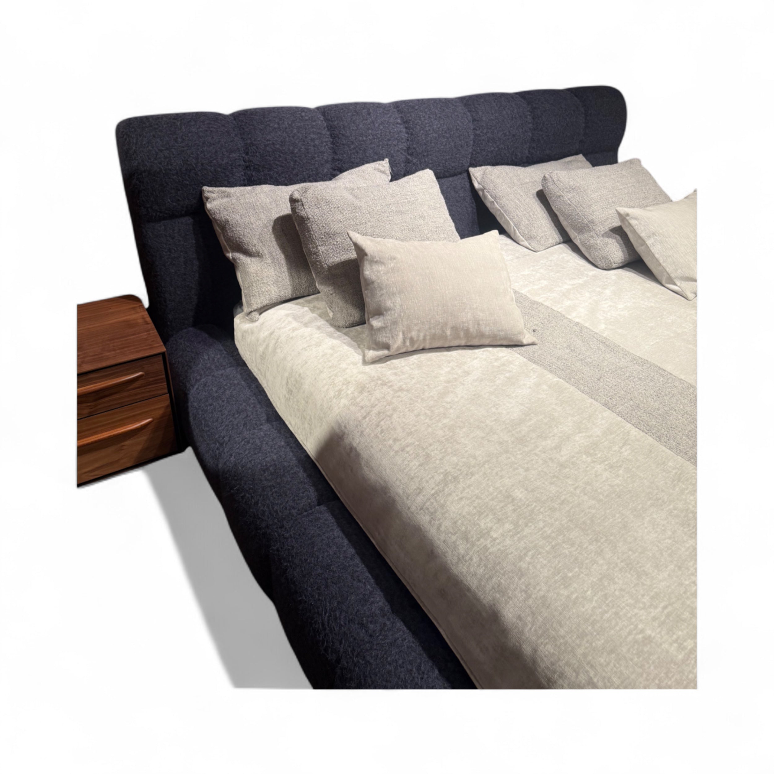 CAMA ESPERANZA/SEVILLA KING SIZE AZUL OBSCURO